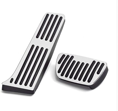 Amazon のために適したトヨタtoyota Camry パンチフリー 滑り止め 車用 ペダルセット アクセルブレーキクラッチパッ アルミコーティングコーティング ペダルインテリア カスタムパーツ 2個 白 ペダル 車 バイク