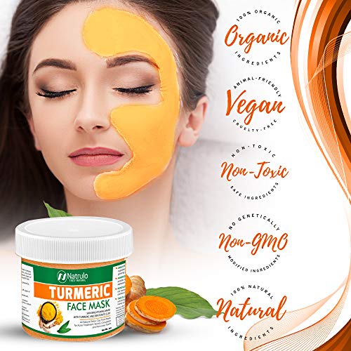 Natrulo Turmeric Face Mask Skin Brightening Mask with Turmeric and