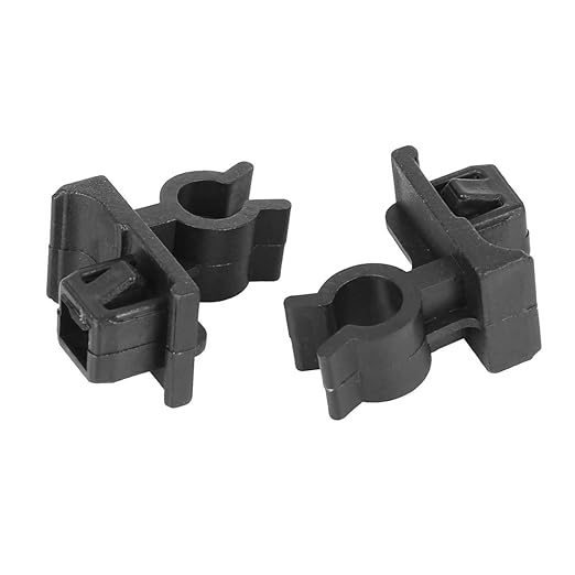 X AUTOHAUX 20pcs 22.6x29.5mm Universal Black Plastic Car Hood Prop Rod