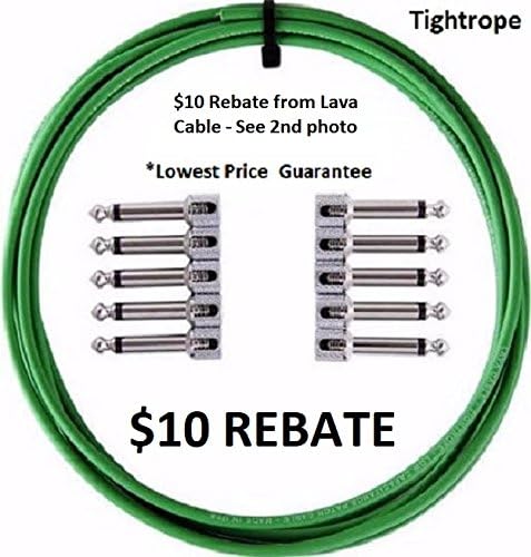 LAVA Cable Tightrope Solder-Free Pedal Board Kit 10' Cable Stripping Tool (Green)