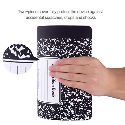 MacBook Air 13 Inch Case, TeenGrow Rubber Coated Plastic Hard Case Shell with Keyboard Cover & Screen Protector Only Compatible MacBook Air 13" (Model: A1369/A1466), Black Notebook