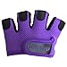 Contraband Pink Label 5537 Womens MICRO Weight Lifting Gloves w/Grip-Lock Padding (PAIR) (Purple, Small)