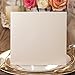 Jofanza 6.3 x 6.3 Inch 50PCS Ivory Wedding Invitations Cards with Envelopes Laser Cut Lace Flower Pattern Invites Card for Qinceanera Engagement Birthday Bridal Shower Graduation Party Invitation
