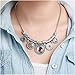 HONGYE Bohemian Multicolor Round Pendants Enamel Rhinestone Ethnic Necklace for Women