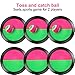 TOODOO Toss and Catch Balls Game, 3 Set Paddle Toss and Catch Ball, 6 Paddles and 3 Balls, Suitable for Sports, Beach, Gifts, Event and Game Prizes, Party Favor and Supplies (Black, 6.1 Inch)