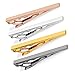 Beneleaf Tie Bar Set for Men, Rose Gold Silver and Gray Necktie Clips, 2.2 inch