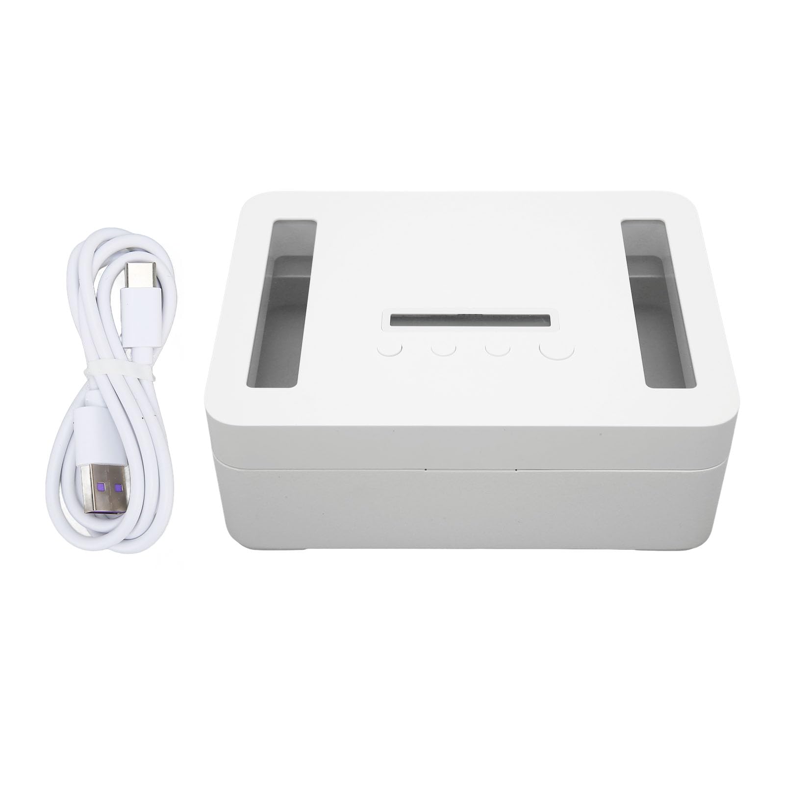 Timed Lock Box, Metal LED Display 365 Days Self Control Time Lock Container with Child Lock, Lockable Storage Bin Organiser Box, for Phones Snacks (EIMSOAHsxt42013zu-11)