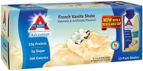 SCS Atkins® AdvantageTM French Vanilla Shake - 11 Fl. Oz. - 12 Ct.