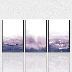 signwin 3 Piece Framed Canvas Wall Art Fog...