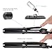 Steam Straighteners for Hair, Professional Steam Flat Iron with Adjustable Temperature for All Types of Hair, Ceramic Tourmaline Flat Iron, Dual 110-240V Voltage, Black