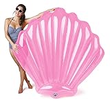 BigMouth Inc Giant Inflatable Pink Seashell Pool Float, Funny Inflatable Vinyl Summer Pool or Beach Toy, Patch Kit Included