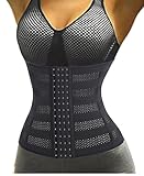 Waist Trainer Corset for Weight Loss Sport Workout Body Shaper Tummy Fat Burner(S, Black-28)