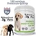 Dogs Probiotics Powder by Magnificent Pets - 360 Servings - 5 Billion CFU - Acidophilus Pet Health Supplement - Against Diarrhea Constipation Itching Gas Bloating Skin Allergies Shedding & Bad Breath