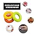 Hand Grip Strengthener Rings,A Forearm Wrist & Finger Exerciser,Life Time Warranty!Perfect Trainer for Rock Climbing, Athletes & Musicians Stress Relief & Rehabilitation,Set of 6 Resistance Levels.
