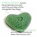 Eye Mask Plus Konjac Face Sponge – Gel Beads Hot & Cold Compress Pack, De-Stress & Revitalize - Flex Gel Beauty Beads Best for Dark Under Circles, Puffy Eyes, Headaches, Migraines, Sinusi