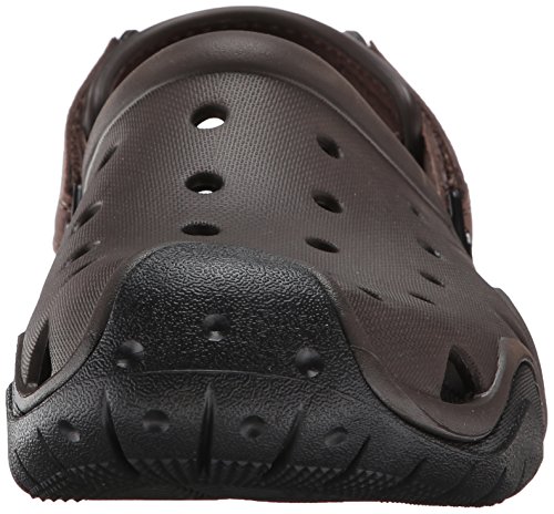crocs Men's Swiftwater Clog M Mule, Espresso/Black, 8 M US