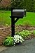 Highwood AD-MLBX1-BKE Hazelton Mailbox Post, Black