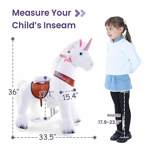 Smart Gear Pony Cycle -Bonus Toy Included White Unicorn Ride on