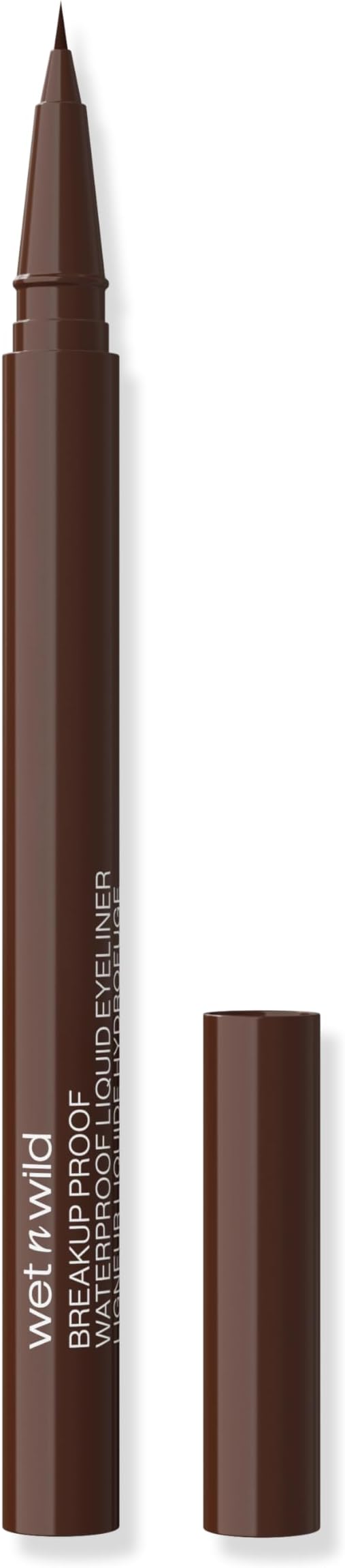 Wet n Wild Breakup Proof Brown Liquid Eyeliner Pen with Bristle Tip 16HR