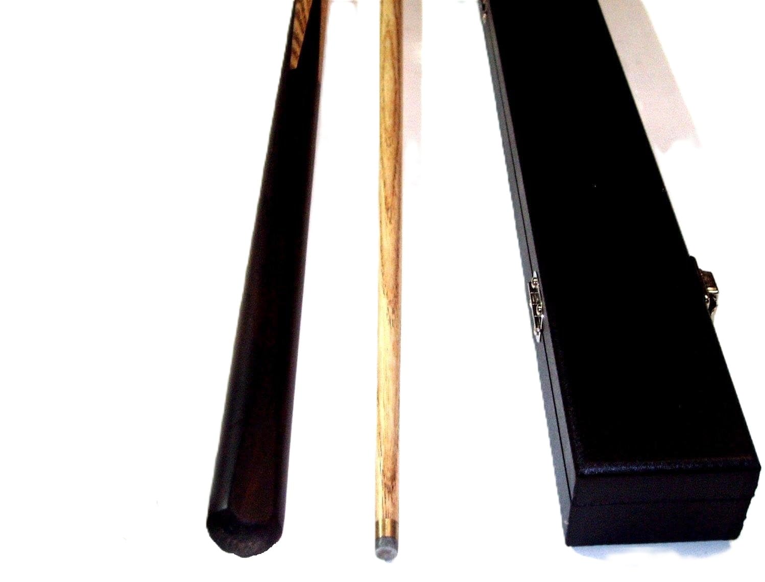 SGL 2 PIECE ASH POOL/SNOOKER CUE WITH HARD CASE **