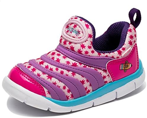 Baby Girls Anti Slip on First Walking Shoes Sport Shoes For Toddler pink white purple size 10c