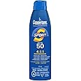 Coppertone Sport Sunscreen Spray SPF 50, 4-in-1 Performance, Sweat and Water Resistant Spray Sunscreen Broad Spectrum SPF 50 