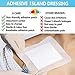 JJ CARE Adhesive Island Dressing [Pack of 25], 6x6 Sterile Bordered Gauze, Breathable Island Wound Dressing, Individually Wrapped Adhesive Gauze Bandages with Non-Stick Central Pad