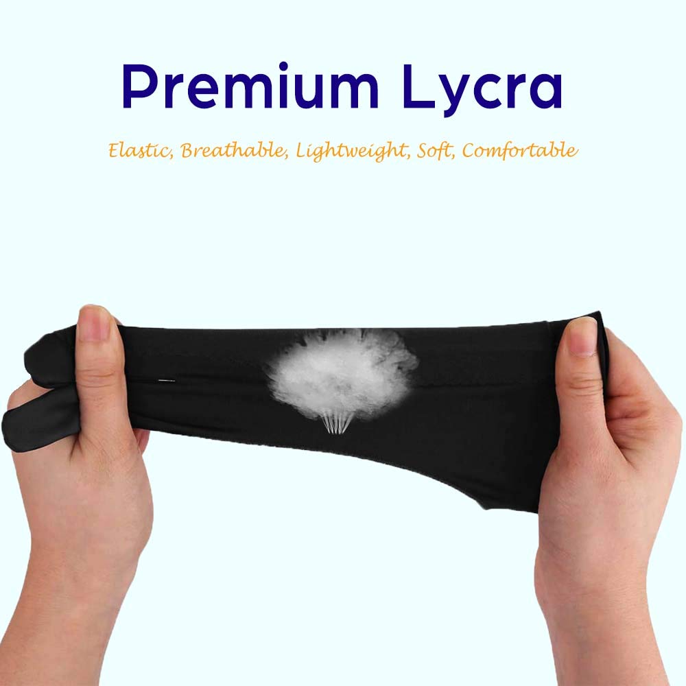 AKX Artist Glove, Palm Rejection Drawing Glove for Graphic Tablet, iPad - Smudge Guard, 2-Finger, Good for Left and Right Hand (Black, Medium, 2 Pack)