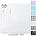 Yimobra Shower Stall Mat Non Slip, 21x21 Inch, Soft Square Bath Mat for Shower with Suction Cups and Drain Holes, Stall Floor Mats for Bathroom, Machine Washable, Bathroom Accessories, Clear
