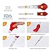 OMorc Turkey Baster 4-Piece Set with Barbecue Basting Brush, Meat Marinade Injector Needle & Cleaning Brush, Perfect for Basting and Marinating Turkey, Beef, Pork, Fish