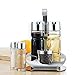 Olive Oil and Vinegar Bottle Set of 5- Glass Cruet Set Includes Small Salt/Pepper Shakers with Stainless Steel Rack , Olive Oil Dispenser Carafe Decanter for Restaurants,Kitchen