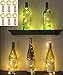Set of 6pc Wine Bottle Cork Lights - 6.5foot/20 LED Warm White Copper Wire Lights String Starry Fairy LED Lights for Bottle DIY, Party, Decor, Halloween, Wedding or Mood Lights