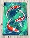 Japanese Koi Fish Print Painting - Koi Carp Print - Zen Wall Artwork (6x9