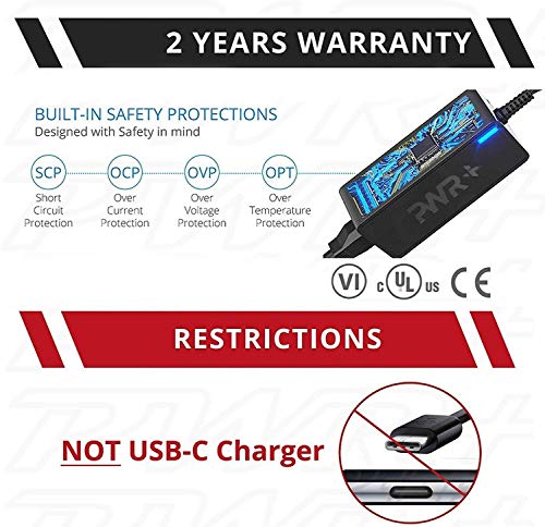 PWR-for-Toshiba-Satellite-Charger-Laptop-Power-Cord-USA-UL-Listed-2y-Warranty-Extra-Long-C55-C655-C855-L655-S55-P55W-E45W-A665-C55-C50-C55D-C850-PA3822U-1ACA-PA3714U-1ACA-PA3917U-1ACA-PA5177U-1ACA