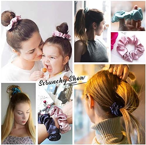 LILYSILK Women's 100% Silk Hair Scrunchies Ladies Elastic Hair Tie Bobbles Ponytail Holders for All Hair Type and Conditions and Preventing Hair Frizz Breakage Loss,Taupe 2pcs - Image 5