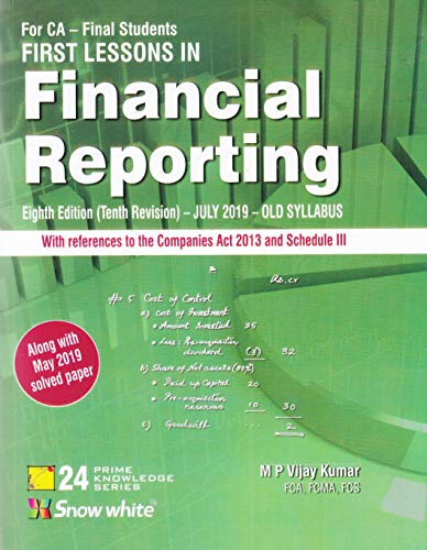 First Lesson in Financial Reporting 8th Edition(Tenth Revision)- July 2019- Old Syllabus
