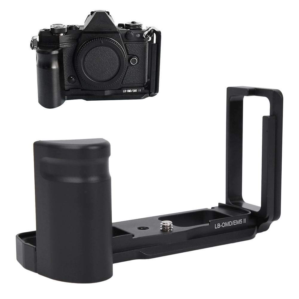 Camera L-Plate, Aluminum Alloy Quick Release Plate L Bracket Hand Grip, for OMD/EM5 MARK II mirrorless camera