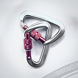 Serac #1 Ultra Strength Locking Carabiners x2 (up to 5KN, that’s 1100 lbs of force!) Perfect for Classic Single or Sequoia Double hammocks - Made from Ultralight Aircraft Grade Aluminum
