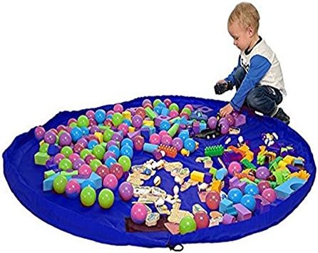 Makit Toy Storage in 1 Min for Kids Toy Organizer Turns into Play Mat Indoor or Outdoor