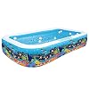 10ft Full-Sized Inflatable Swimming Pool, Upgraded 0.4mm Thicker Rectangular Family Lounge Pools, Outdoor Backyard Water…
