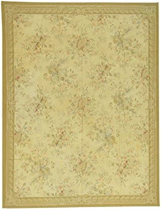 Shahbanu Rugs Aubusson Tapestry Flat Weave Hand-Woven Musical Instruments Rug (8' x 10'2")