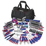 WORKPRO W009037A 322-Piece Home Repair Hand Tool Kit Basic Household Tool Set with Carrying Bag