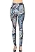 Regular Size Printed Brushed Leggings (Icy Paisley)