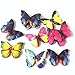 100 Pack Butterfly Mixed Wooden Buttons Pendants in Bulk for Crafts Collectible Buildings Accessories