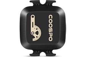 COOSPO Bike Cadence Speed Sensor BK467, Bluetooth ANT+ Cadence Sensor for GPS Bike Computers, Tracking Cycling Speed and Dist