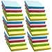 24 Pads Self-Stick Notes, 100 Sheets/Pad, Sticky Notes 3x3 inch with Assorted Colors, Post Notes for Study, Works, Daily Life