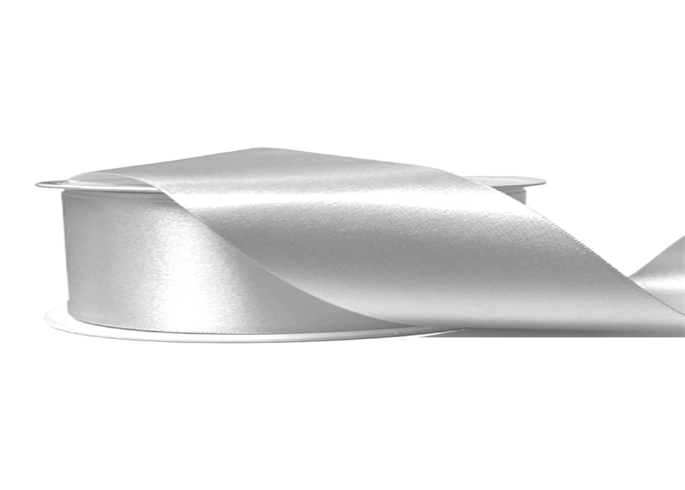 Silver Grey 6MM Satin Ribbon 23 METRES Gift Wrap Ribbon, Ribbons for Gift Wrapping, Christmas Ribbon, Gift Wrapping Ribbon for Crafting, Wedding Party Decor