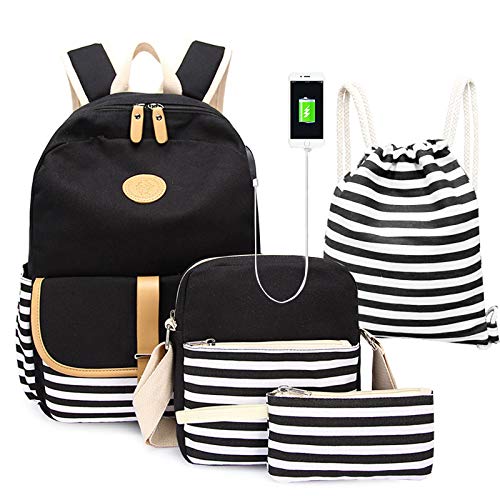 Ripley - LUMCRISSY - MOCHILA ESCOLAR 4 EN 1 PARA NIÑAS Y MUJERES BOLSAS DE  HOMBRO LIGERAS DE LONA