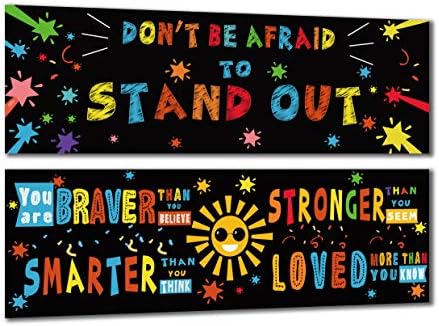 Chillake Inspirational Motivational Classroom Banner Decorations