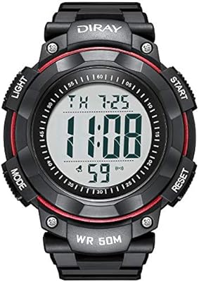 round dial digital watch
